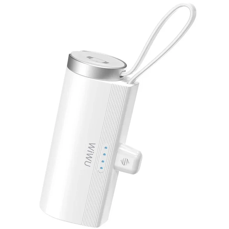 Портативное зарядное устройство Power Bank WIWU W026 Type-C с БЗУ 15W 5000 mAh (White)
Портативное зарядное устройство Power Bank WIWU W026 Type-C с БЗУ 15W 5000 mAh (White)