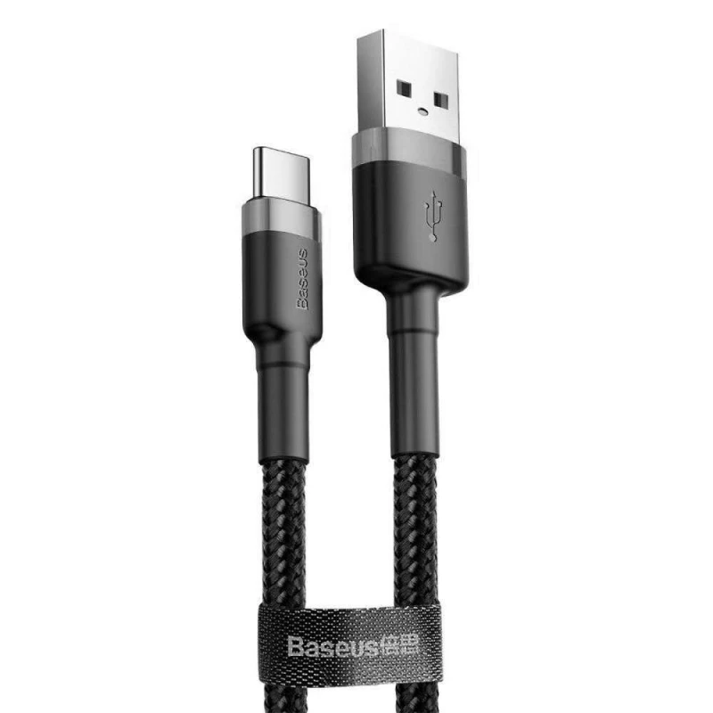 Дата кабель Baseus Cafule Type-C Cable 2A (3m) (CATKLF-U) (Черный / Серый), Чорний / сірий
Дата кабель Baseus Cafule Type-C Cable 2A (3m) (CATKLF-U) (Черный / Серый), Чорний / сірий