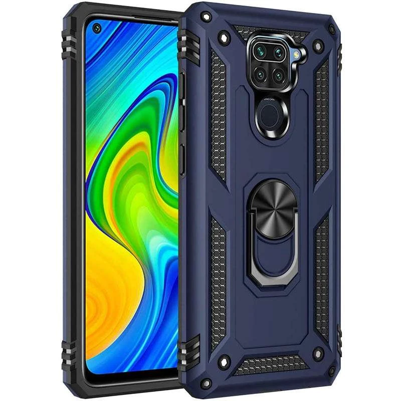 Протиударний чохол Serge Ring з кільцем на Xiaomi Redmi Note 9 / Redmi 10X (Темно-синій)
Протиударний чохол Serge Ring з кільцем на Xiaomi Redmi Note 9 / Redmi 10X (Темно-синій)