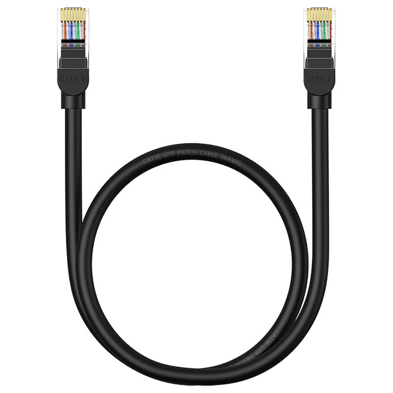 Кабель Baseus High Speed CAT5 Gigabit Ethernet Cable (Round Cable) 1m Cluster (B00133206111-01) (Black)
Кабель Baseus High Speed CAT5 Gigabit Ethernet Cable (Round Cable) 1m Cluster (B00133206111-01) (Black)