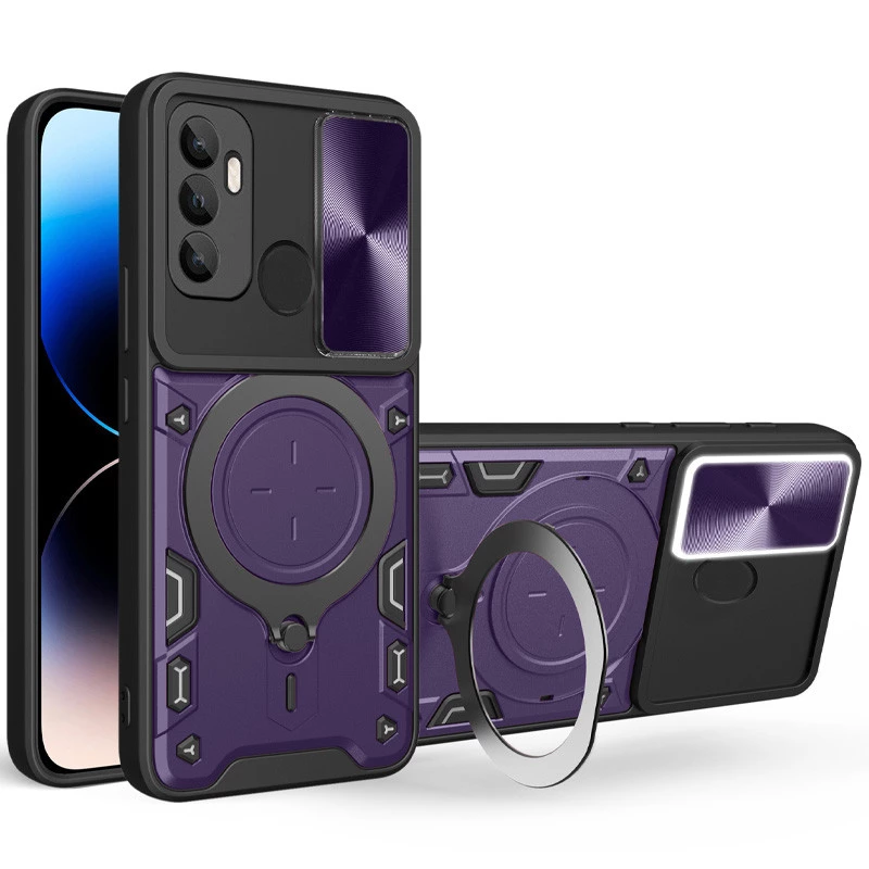 Ударопрочный чехол Bracket Ringstand с защитной шторкой для камеры для Oppo A53 / A32 / A33 (Purple)
Ударопрочный чехол Bracket Ringstand с защитной шторкой для камеры для Oppo A53 / A32 / A33 (Purple)