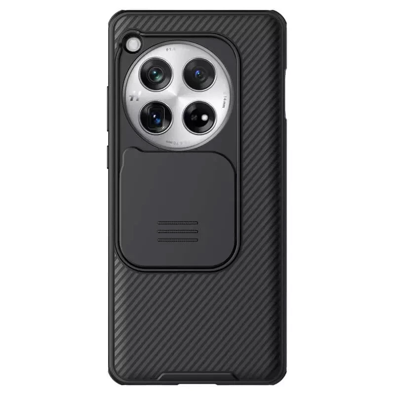 Карбована накладка Nillkin Pro зі шторкою для камери на OnePlus 12 (Black)
Карбована накладка Nillkin Pro зі шторкою для камери на OnePlus 12 (Black)