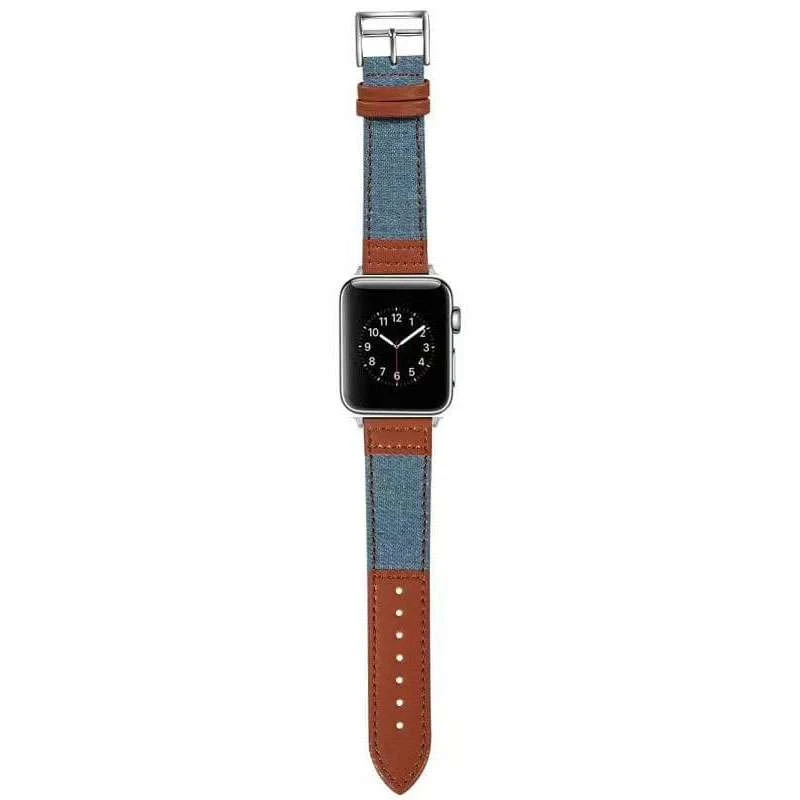 Ремешок джинс+кожа для Apple Watch 42/44mm (Голубой / Коричневый), Блакитний / коричневий
Ремешок джинс+кожа для Apple Watch 42/44mm (Голубой / Коричневый), Блакитний / коричневий