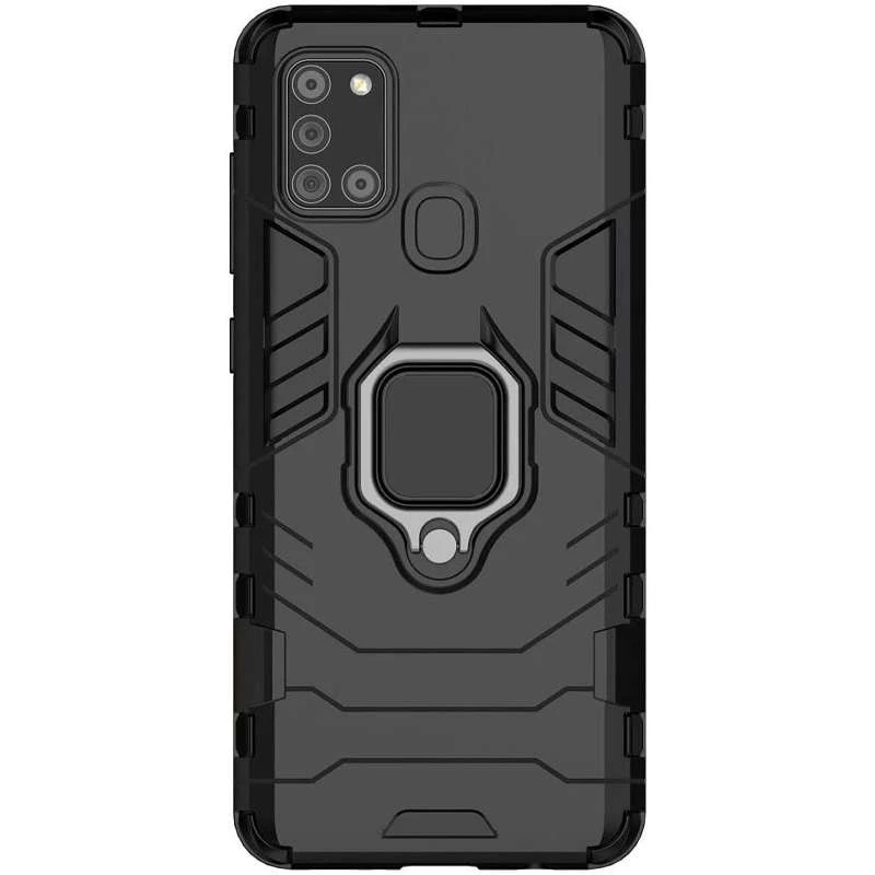 Противоударный чехол Transformer с кольцом для Samsung Galaxy A21s (Черный / Soul Black), Чорний / soul black
Противоударный чехол Transformer с кольцом для Samsung Galaxy A21s (Черный / Soul Black), Чорний / soul black