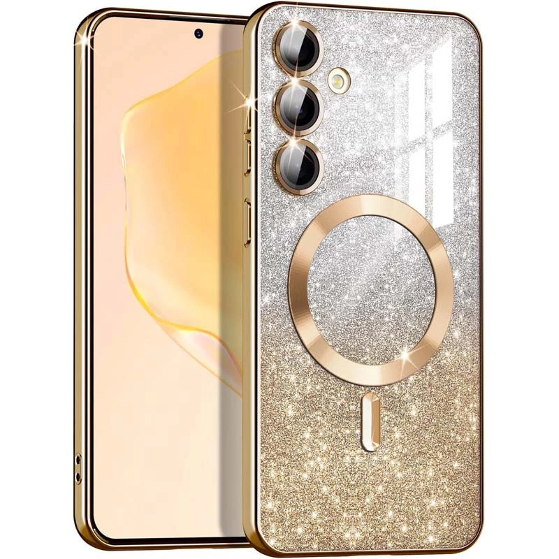 Чехол с блесками, защитными линзами на камеру и MagSafe для Samsung Galaxy S23 FE (Золотой / Gold), Золотий / gold
Чехол с блесками, защитными линзами на камеру и MagSafe для Samsung Galaxy S23 FE (Золотой / Gold), Золотий / gold