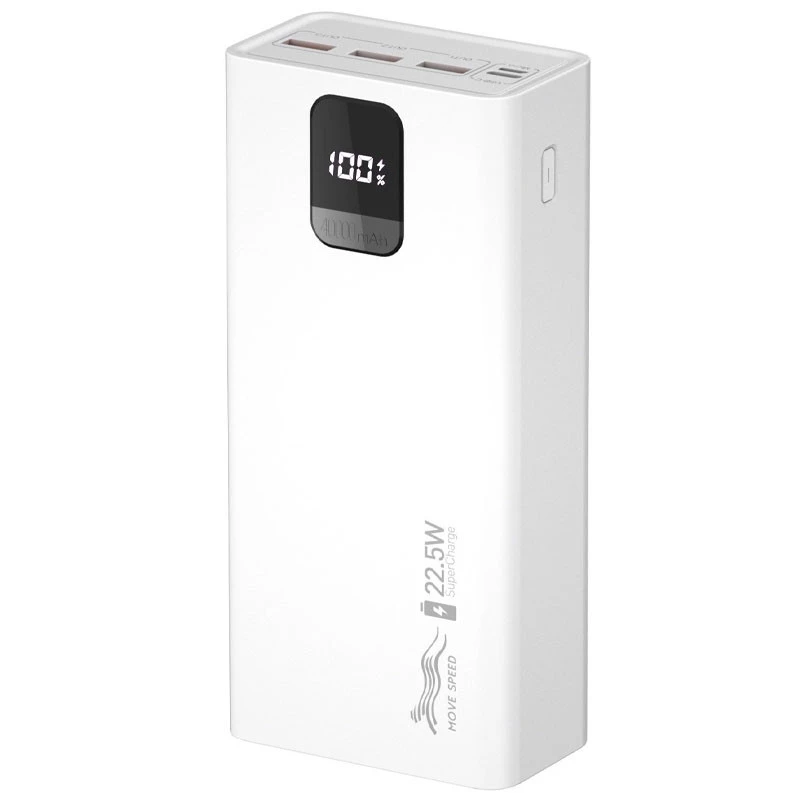 Портативний зарядний пристрій Power Bank Movespeed H40 22.5W 40000 mAh (H40-22W) (White)
Портативний зарядний пристрій Power Bank Movespeed H40 22.5W 40000 mAh (H40-22W) (White)