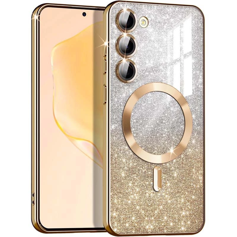 Чехол с блесками, защитными линзами на камеру и MagSafe для Samsung Galaxy S23 (Золотой / Gold), Золотий / gold
Чехол с блесками, защитными линзами на камеру и MagSafe для Samsung Galaxy S23 (Золотой / Gold), Золотий / gold