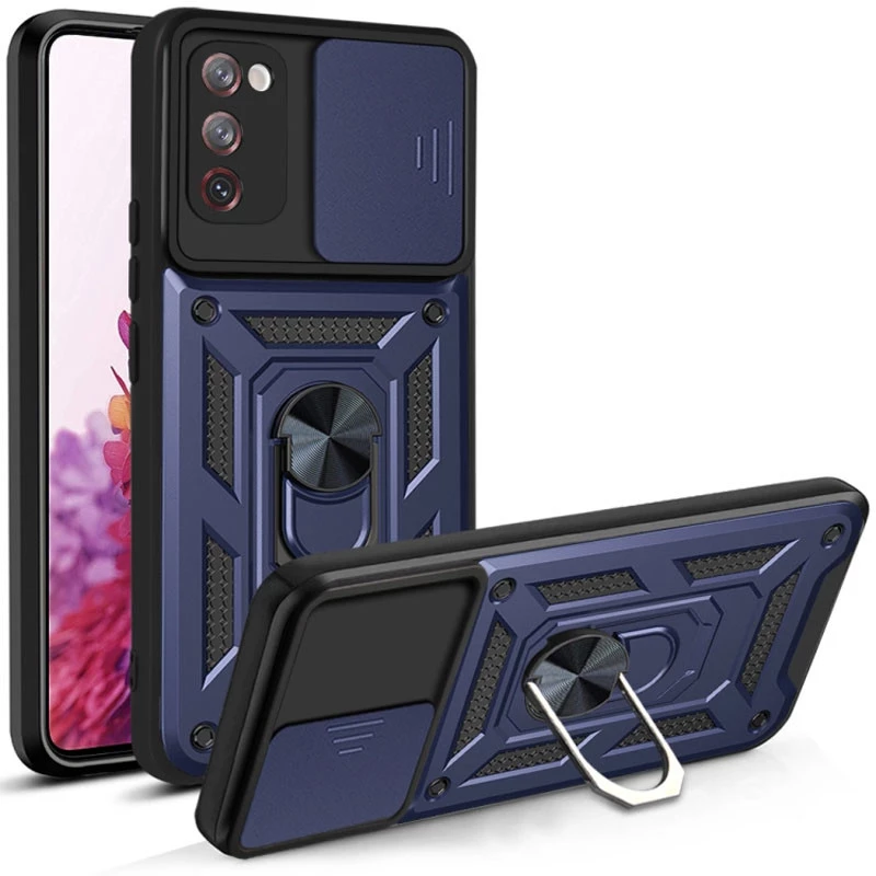 Ударопрочный чехол Serge Ring с защитой камеры для Samsung Galaxy S20 FE (Синий), Синій
Ударопрочный чехол Serge Ring с защитой камеры для Samsung Galaxy S20 FE (Синий), Синій