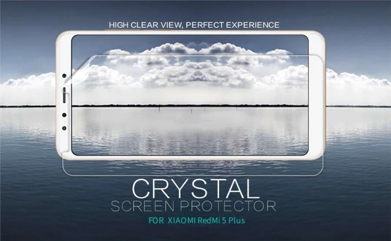 Захисна плівка Nillkin Crystal на Xiaomi Redmi 5 Plus / Redmi Note 5 (Single Camera) (Антивідбитки)
Захисна плівка Nillkin Crystal на Xiaomi Redmi 5 Plus / Redmi Note 5 (Single Camera) (Антивідбитки)