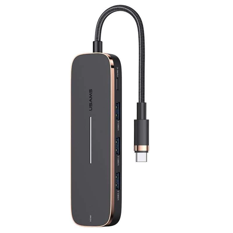 Перехідник HUB Usams US-SJ578 5in1 Multifunctional (Type-C to 3USB+Type-C+HDMI ports)
Перехідник HUB Usams US-SJ578 5in1 Multifunctional (Type-C to 3USB+Type-C+HDMI ports)