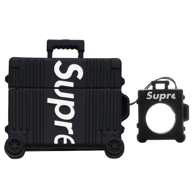 Силіконовий футляр Brand для навушників AirPods Pro + кільце (Supreme black)
Силіконовий футляр Brand для навушників AirPods Pro + кільце (Supreme black)