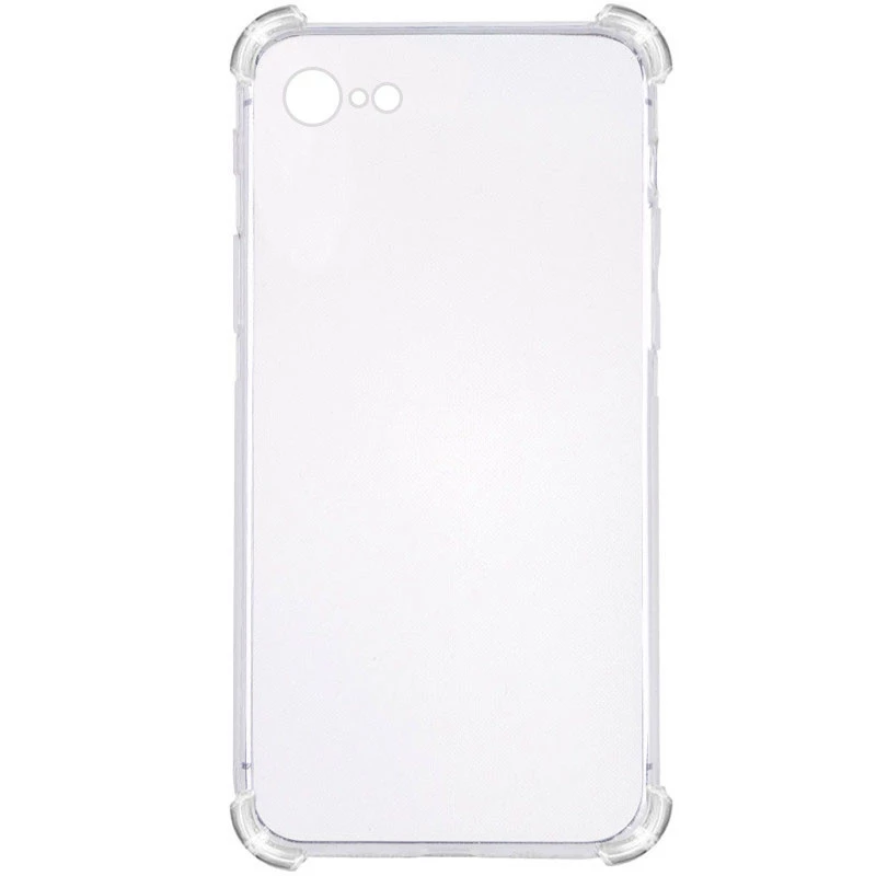 

Ультратонкий силиконовый чехол GETMAN с крытыми бортами та камерою на Apple iPhone 7 / 8 (4.7") (Бесцветный (прозрачный)), Безбарвний (прозорий)
