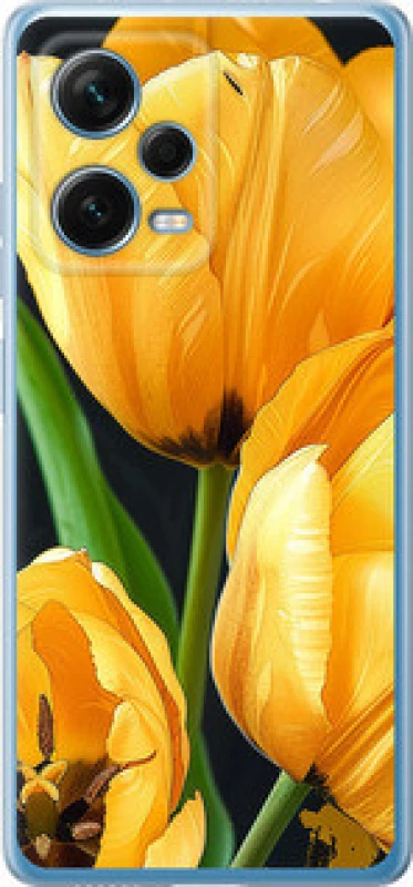 Чехол на Xiaomi Redmi Note 12 Pro+ 5G Желтые тюльпаны фото 1 из 1