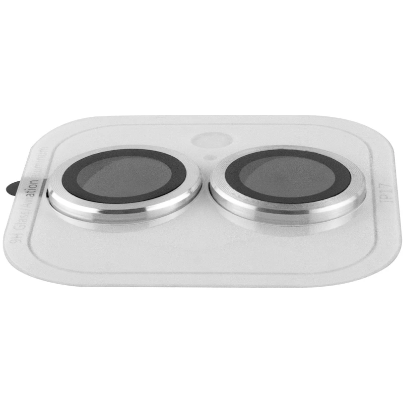 Металлическое защитное стекло на камеру для Apple iPhone 17 (6.3") – Серебряный / Silver. Фото 5 из 12