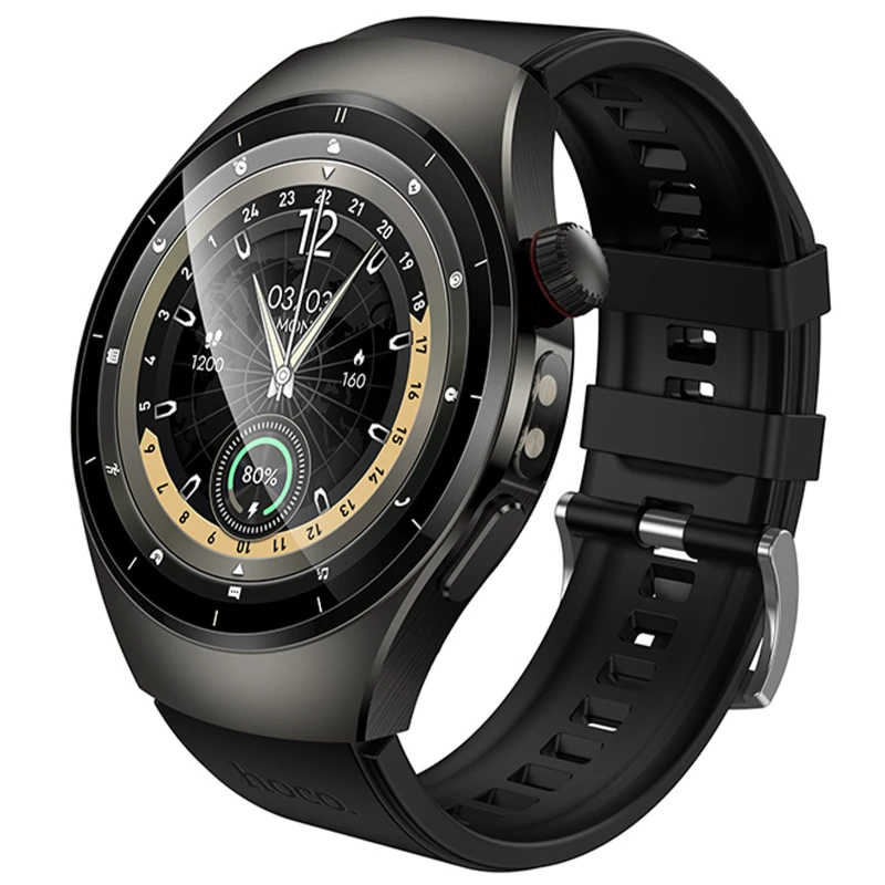 Смарт-годинник Hoco Y40 Smart sports watch (call version) – Black. Фото 1 з 7