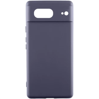 Чехол Silicone Case Lakshmi Premium з закритою камерою на Google Pixel 7 — Серый / Dark Gray