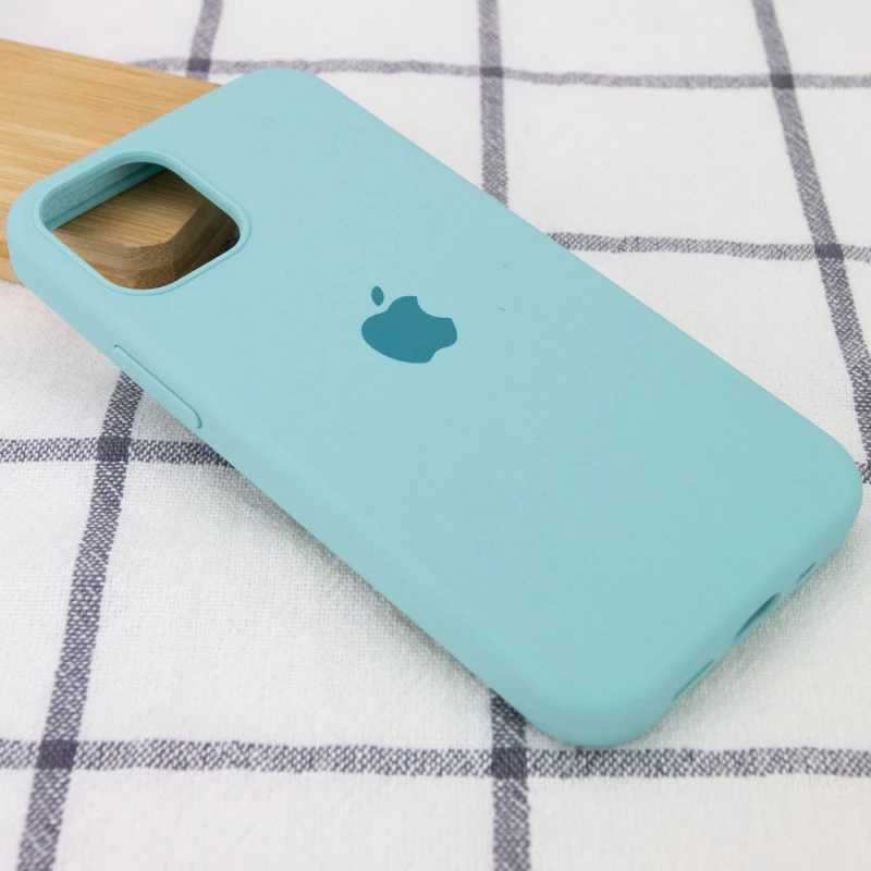 Чохол Silicone Case з закритим низом на Apple iPhone 15 (6.1") – Бірюзовий / Marine Green. Фото 2 з 3