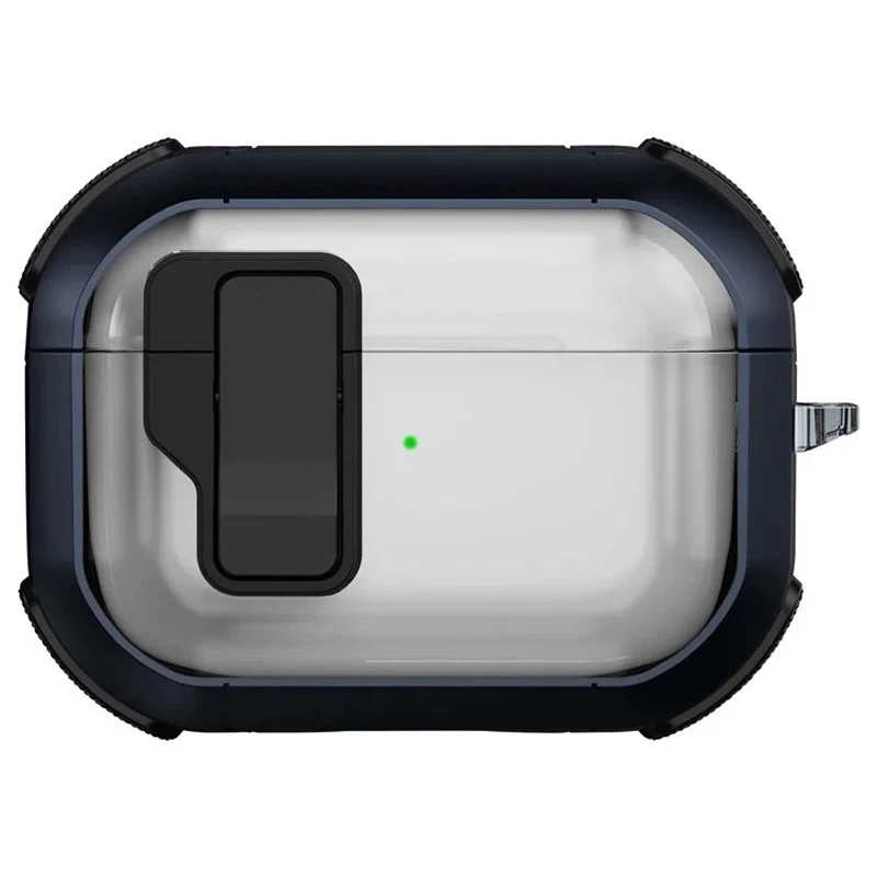 Футляр протиударний Locking Button для навушників Airpods Pro 3 – Blue. Фото 1 з 2
