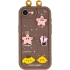 Силиконовый чехол Funny Toys with Ears для Apple iPhone 17e (6.1") – Brown. Фото 3 из 6