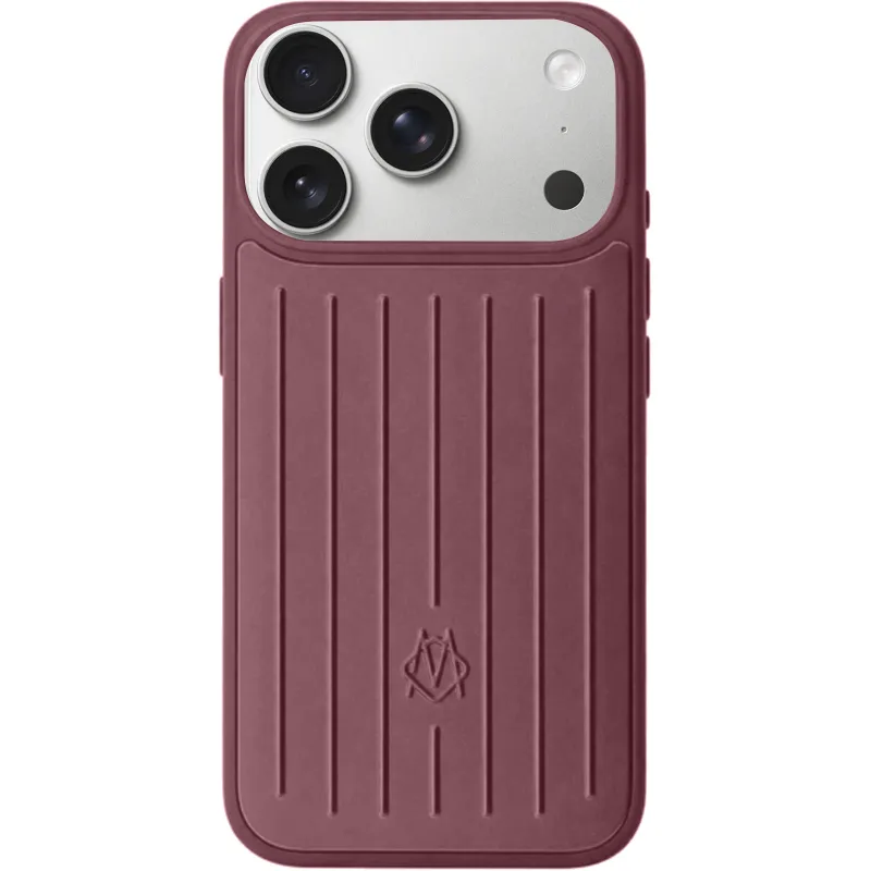 Чехол TPU+Metal Rimowa Style (AAA) для Apple iPhone 18 Pro Max – Dark Cherry. Фото 1 из 2