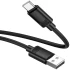 Дата кабель Hoco X122 Benefit USB to Type-C 3A (1m) – Black. Фото 3 з 4