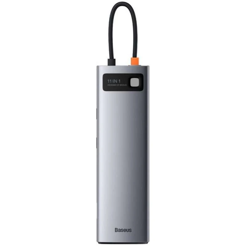 

Перехідник HUB Baseus Metal Gleam Series 11-in-1 Multifunctional Type-C (CAHUB-CT0G) (Space Gray)