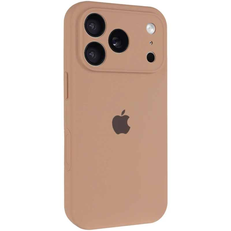 Чехол Silicone Case с защитой камеры для Apple iPhone 17 Pro Max (6.9") – Бежевый / Desert Gold. Фото 4 из 7