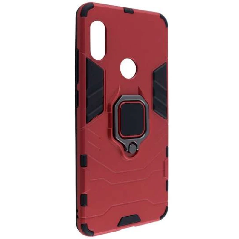 Протиударний чохол Transformer з кільцем на Xiaomi Redmi Note 5 Pro / Note 5 (AI Dual Camera) – Червоний / Dante Red. Фото 5 з 7