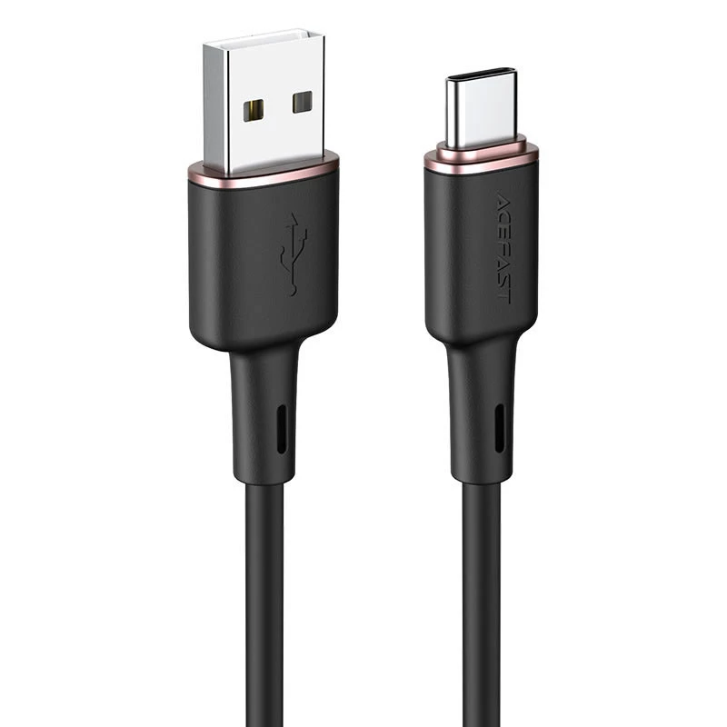 

Дата кабель Acefast C2-04 USB-A to USB-C zinc alloy silicone (1.2m) (Black)