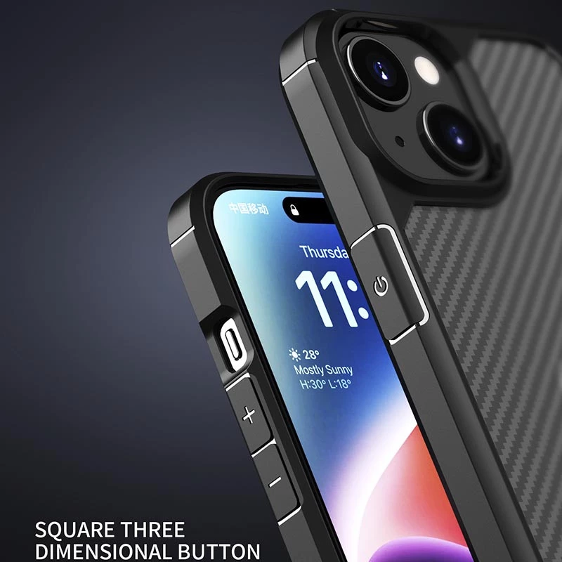 Ребристий чохол на Apple iPhone 15 (6.1") – Black. Фото 6 з 6