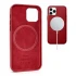 Шкіряний чохол Silicone Case Premium з MagSafe на Apple iPhone 12 Pro Max (6.7") – Red. Фото 3 з 3