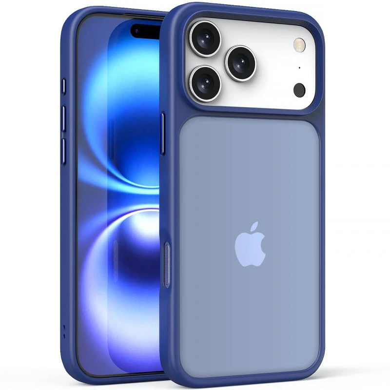 TPU+PC з металевими кнопками на Apple iPhone 17 Pro Max (6.9") – Синій / Navy Blue. Фото 1 з 1