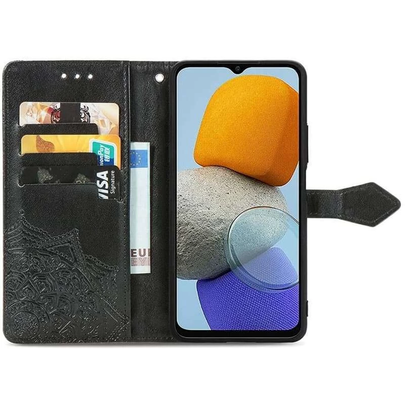 Шкіряний чохол-книжка Art Case з візитницею для Samsung Galaxy A24 4G – Чорний. Фото 3 з 4