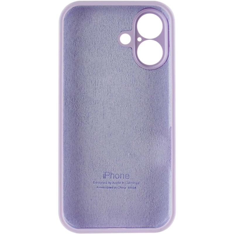 Чохол Silicone Case з захистом камери на Apple iPhone 16 Plus – Бузковий / Lilac. Фото 6 з 7
