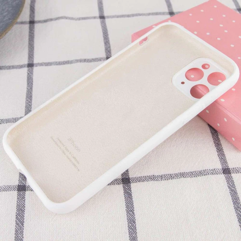 Чохол Silicone Case з захистом камери на Apple iPhone 13 Pro Max (6.7") – Білий / White. Фото 3 з 8