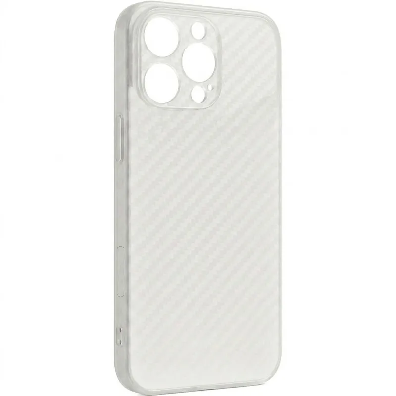Чехол Getman Carbon Ultra Slim для Apple iPhone 16 Pro Max – White. Фото 1 из 1