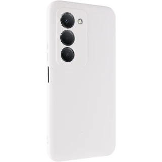Кольоровий силіконовий чохол GETMAN із закритою камерою для Xiaomi Redmi 15 (EU) — Білий / White
