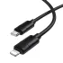 Дата кабель Borofone BX123 Leya Type-C to Lightning 30W (1m) – Black. Фото 5 з 5