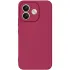Цветной силиконовый чехол GETMAN с закрытой камерой на Xiaomi Redmi Note 17 – Бордовый / Marsala. Фото 1 из 1