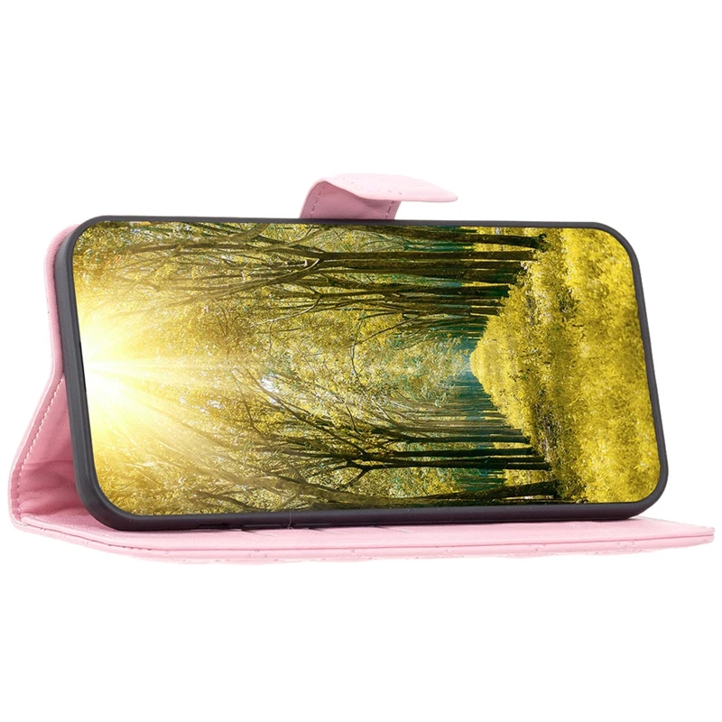 Кожаный чехол-книжка Sweet Line для Samsung Galaxy A16 4G/5G – Pink. Фото 3 из 4