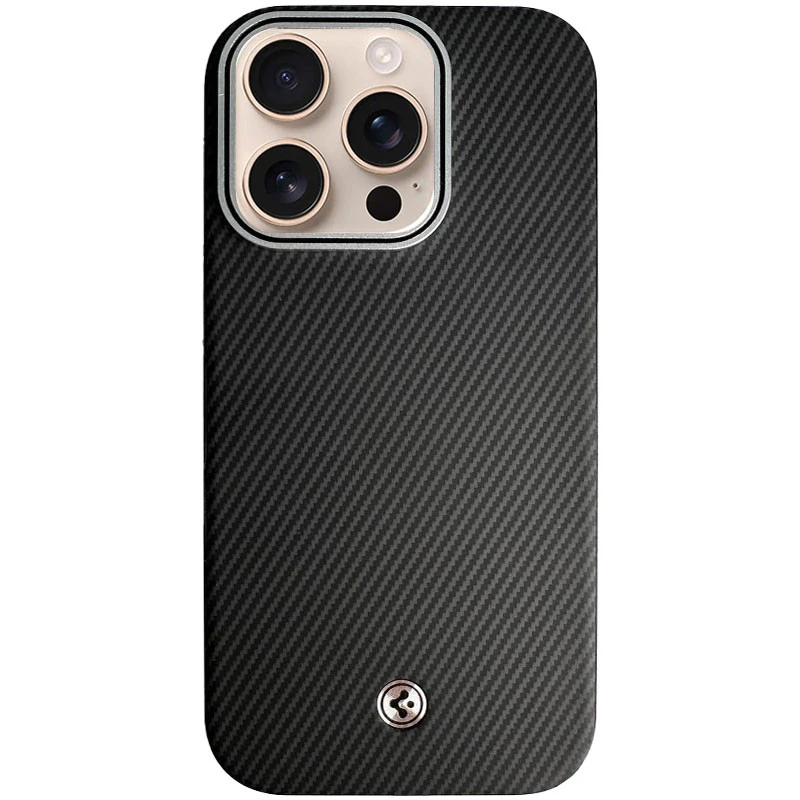 

Чехол PC+Leather SGP with MagSafe для Apple iPhone 16 Pro (Carbon)