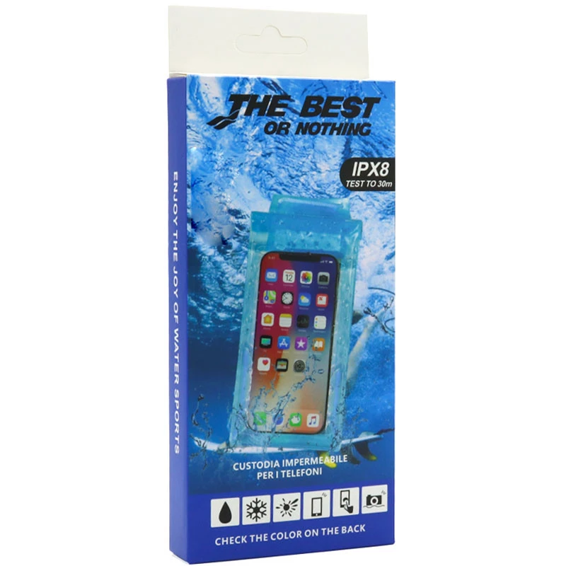 Водонепроницаемый универсальный чехол EPIC 6,5 – Голубой. Фото 4 из 4