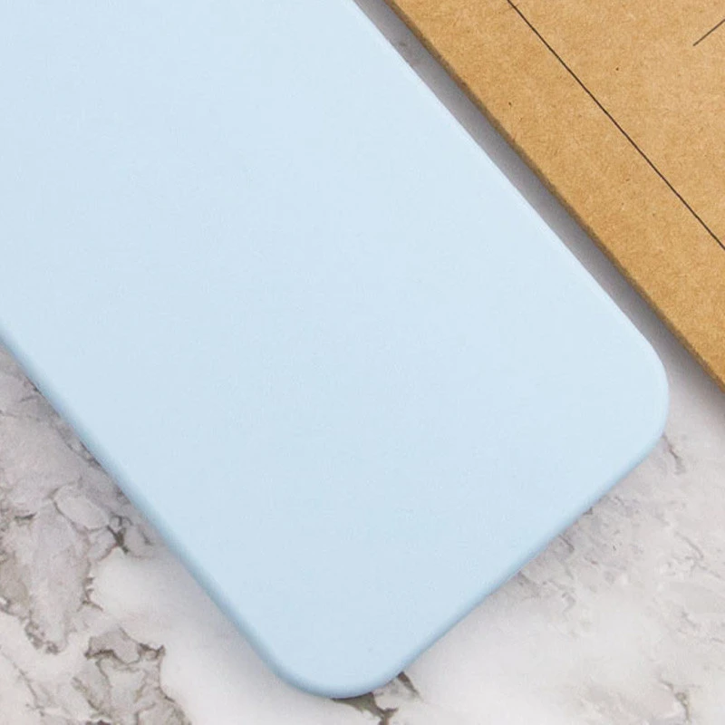 Чохол з захистом камери Silicone Case для Apple iPhone 12 (6.1") – Блакитний / Sweet Blue. Фото 3 з 3