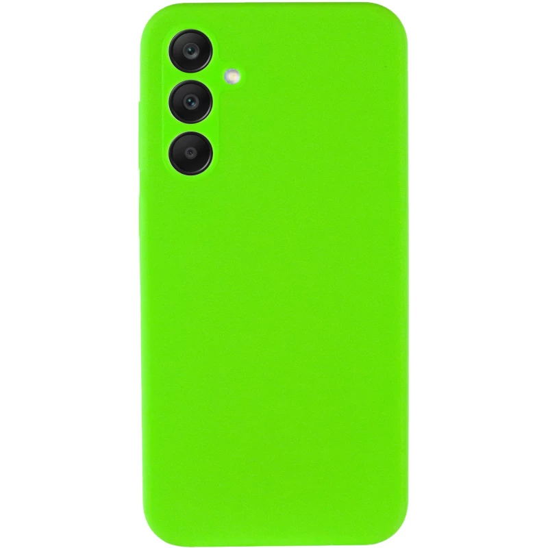 Чохол Silicone Case Lakshmi Plus з закритою камерою на Samsung Galaxy A35 – Салатовий / Neon Green. Фото 3 з 6