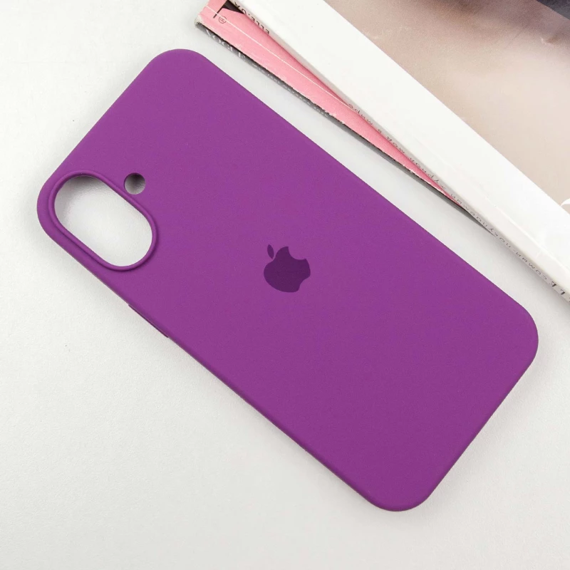 Чохол Silicone Case з закритим низом на Apple iPhone 16 Plus – Фіолетовий / Grape. Фото 2 з 8