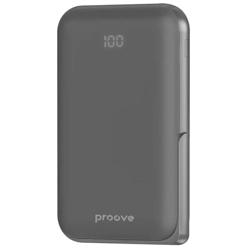 Портативний ЗП Power Bank Proove Proove Knight 20W з БЗП 10000mAh – Dark Gray. Фото 3 з 5