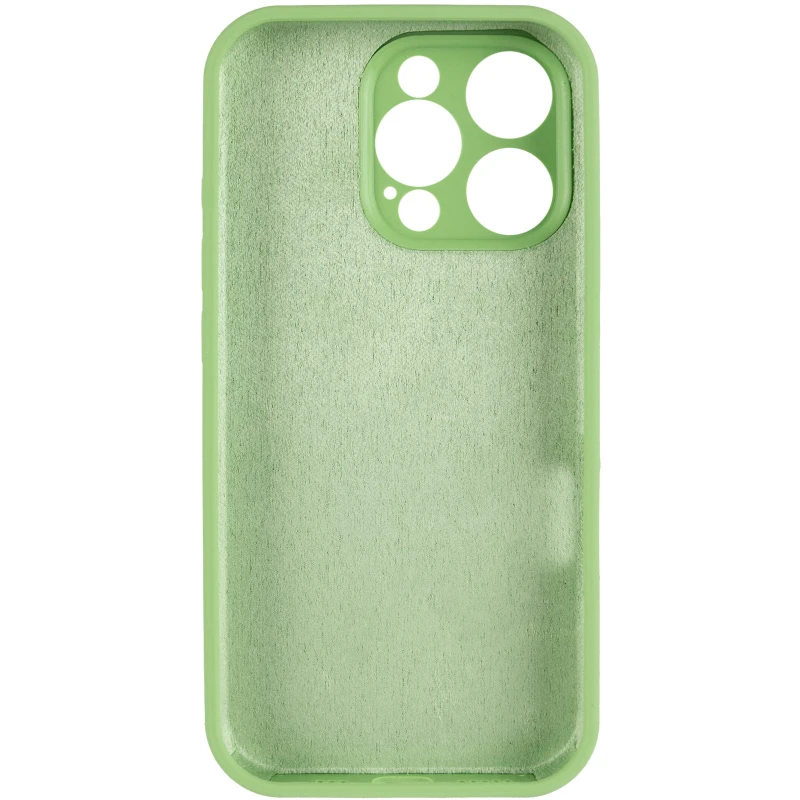 Чохол Silicone Case з захистом камери на Apple iPhone 15 Pro Max (6.7") – М'ятний / Mint / PVH. Фото 6 з 13