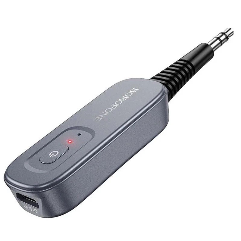 Bluetooth AUX аудіо ресивер/трансмітер BOROFONE BC51 Clear way – Metal gray. Фото 2 з 6