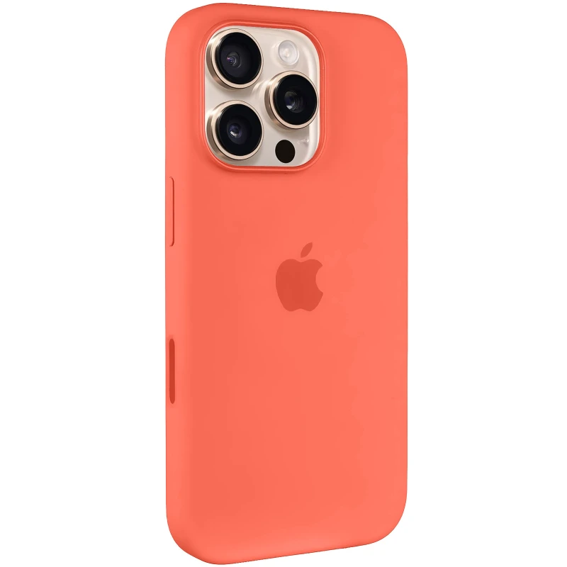Силиконовый чехол ААА with Magsafe connection для Apple iPhone 16 Pro – Tangerine. Фото 1 из 4
