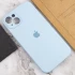 Чехол Silicone Case с защитой камеры для Apple iPhone 14 (6.1") – Голубой / Sweet Blue. Фото 6 из 7